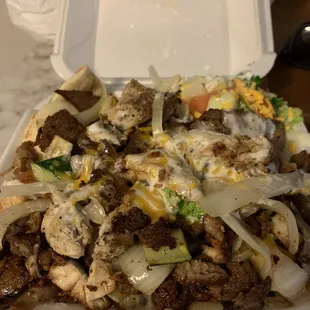 Mixed fajita plate