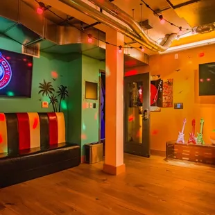 Our Karaoke Room is great for festive gatherings and available for private room Karaoke