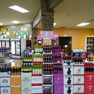 Spirits, Great Wines at an outrageously low price and all the beers you could dream of!