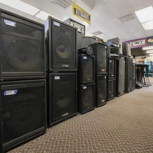 Pro audio land is always chock full of new and used powered speakers, mixers, and accessories.