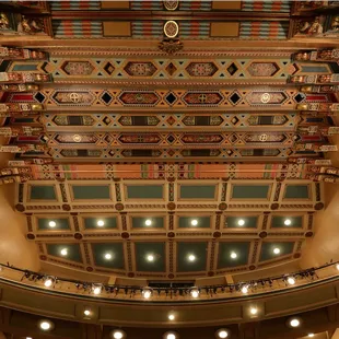 Music Hall theater ceiling.