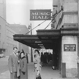 Music Hall&apos;s original canopy.