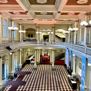 Second floor view of lobby