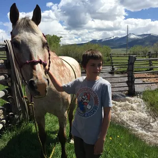 Very well trained horses that took to newcomers instantly.