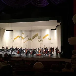 orchestra performing on stage