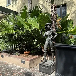 outside