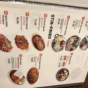 menu, sushi and sashimi