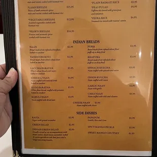 a hand holding a menu