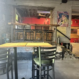 Seating where the stage once was