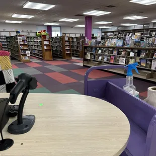 Checkout desk by Children's section