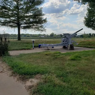 Artillery on the grounds of the museum