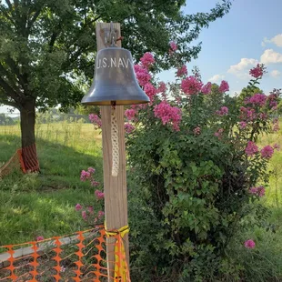 One of the many bells on display.