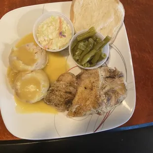 Yummy chicken dinner. Sundays during the winter we do many different meals!