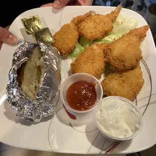 Shrimp dinner. You can get it Friday or Saturday night