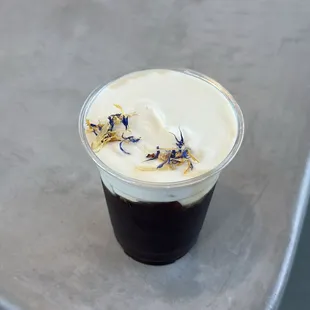 lavender foam cold brew
