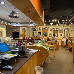 the interior of a restaurant