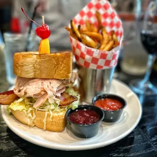 Amazing Turkey club! It was huge!
