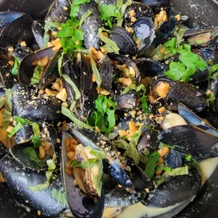 Thai curry mussels