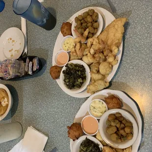a variety of dishes