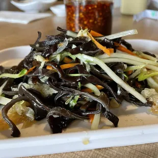 Wood and Silver Ear Mushrooms Salad