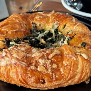 Spinach, Cheese &amp; Mushroom Croissant