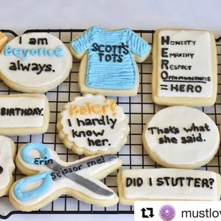 The Office sugar cookies