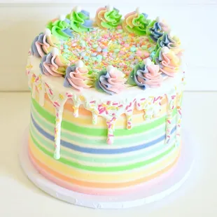 Sprinkle drip cake