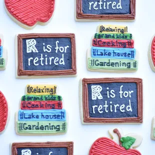 School librarian retirement cookies