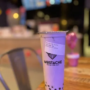 Taro Milk Tea w/Boba