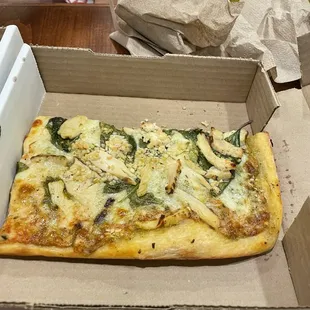 Chicken Pesto Pizza Slice