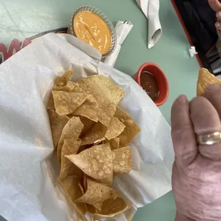 Chips, Queso, and Salsa