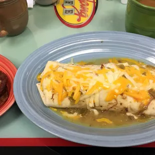 Breakfast Burrito with Sausage Side