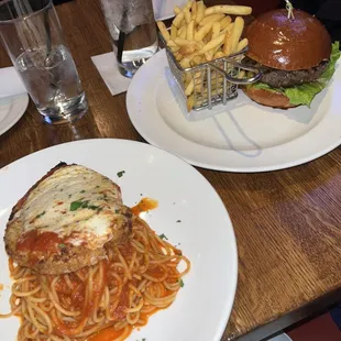 cauliflower parmesan and The Mustang Burger
