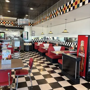 The seating area