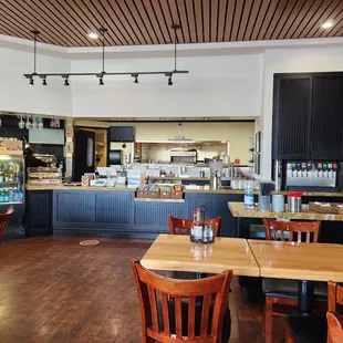 the interior of the restaurant