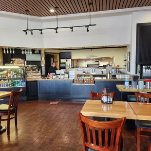 the interior of the restaurant