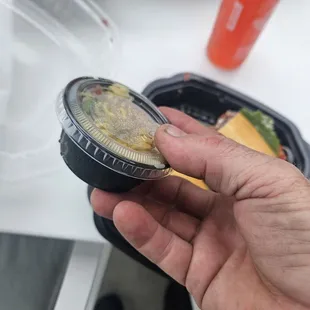 "Side" of pasta salad.