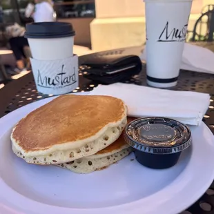 THICK PANCAKES W/Maple Syrup