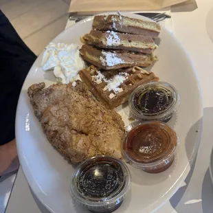Chicken and waffles