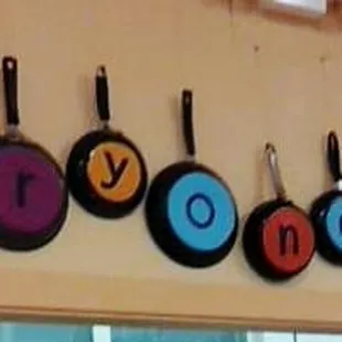 Creative decorations. "Everyone Eats!"