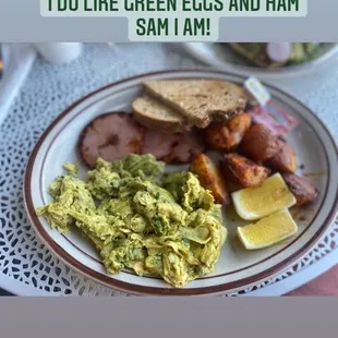 Green eggs and ham!