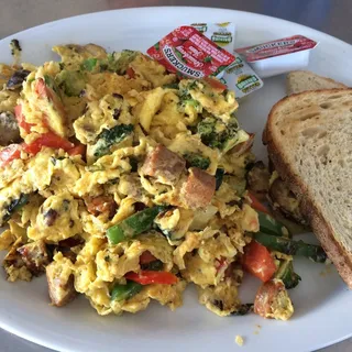 Seasonal Veggie Pan Scramble