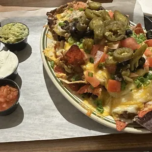 Loaded nachos - half order