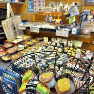 Grab a basket and load up on your fav musubi!