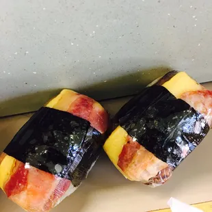 Shiso Spam Musubis