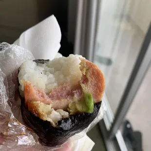 Spam avocado shrimp