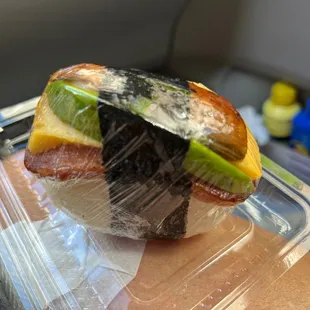 Eel Avocado Egg Musubis