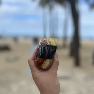 Spam egg avocado