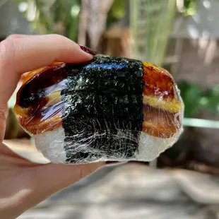 Eel, egg, musubi