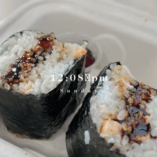 Miso Salmon Musubi $7